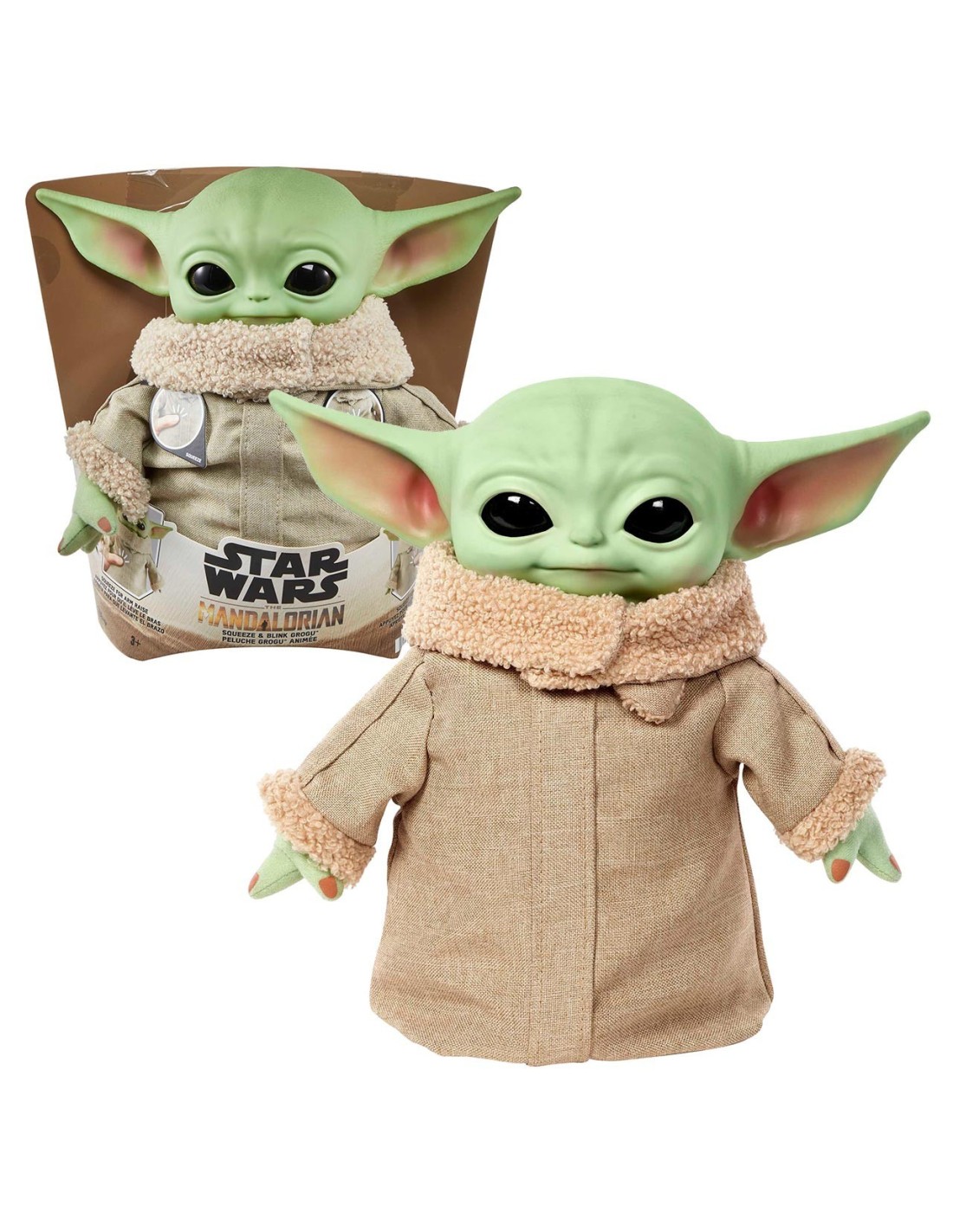 Peluche Baby Yoda para jugar con ni&ntilde;os con discapacidad visual